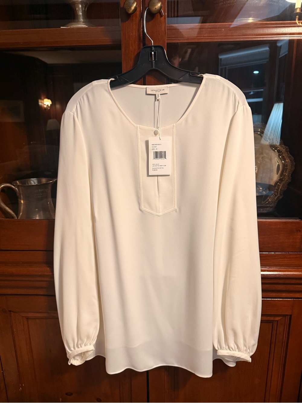 Lafayette 148 New York Cloud Blouse Top NWT Size 2X $568 MSRP